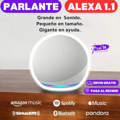 Parlante tipo ALEXA 1.1 + 3 meses de AMAZON MUSIC